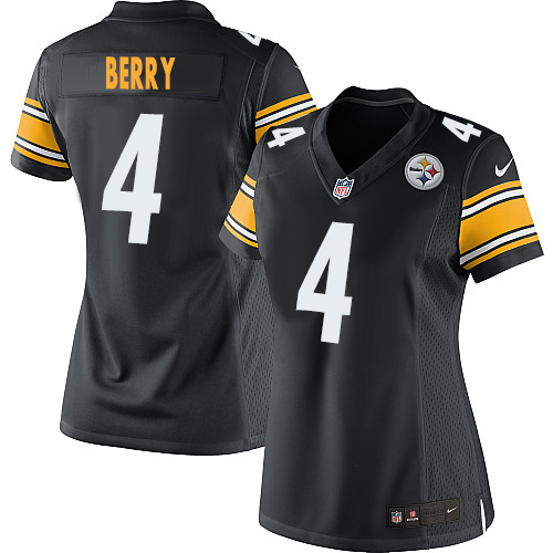 Women's Limited Jordan Berry Nike Jersey Black Home - #4 NFL Pittsburgh Steelers